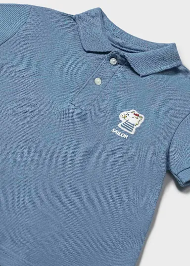 Chemise m/c apliques