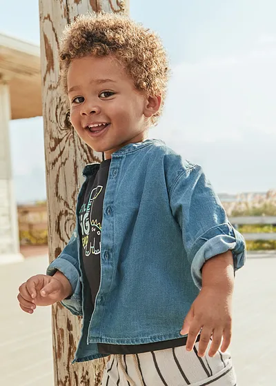 Camisa manga larga denim
