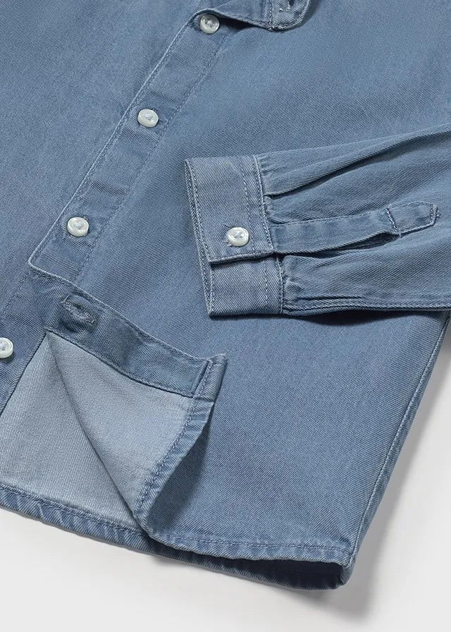 Camisa manga larga denim