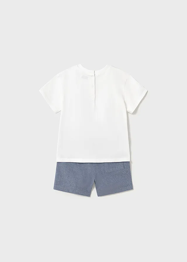 Conjunto bermuda aplique
