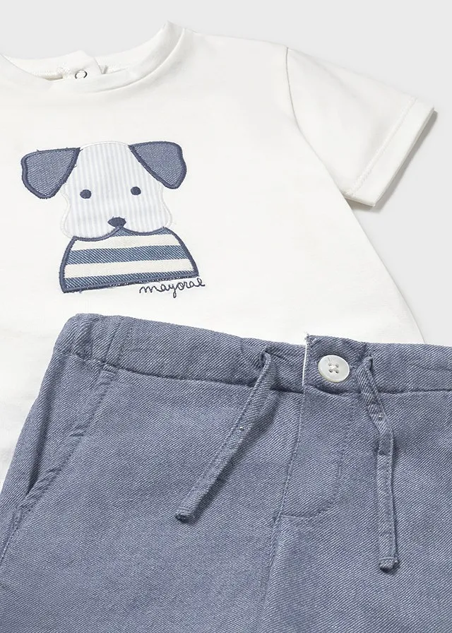 Conjunto bermuda aplique