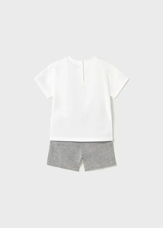 Conjunto bermuda aplique