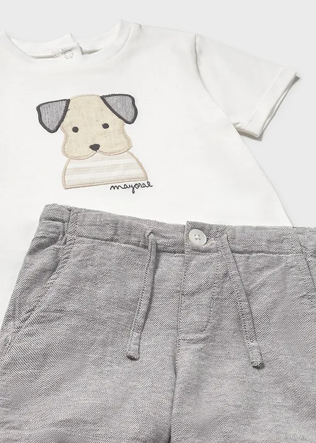 Conjunto bermuda aplique