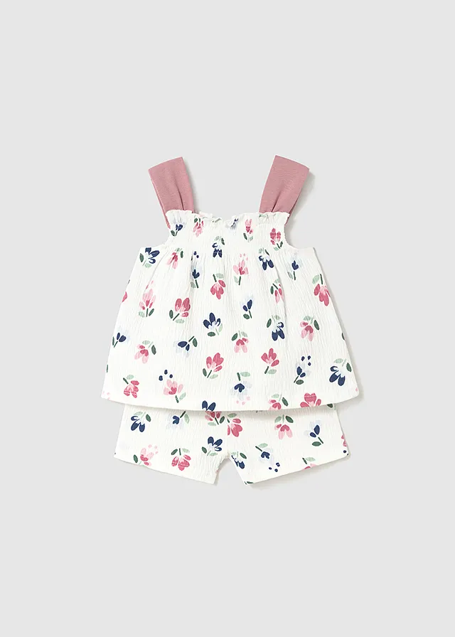 Conjunto short punto bambula