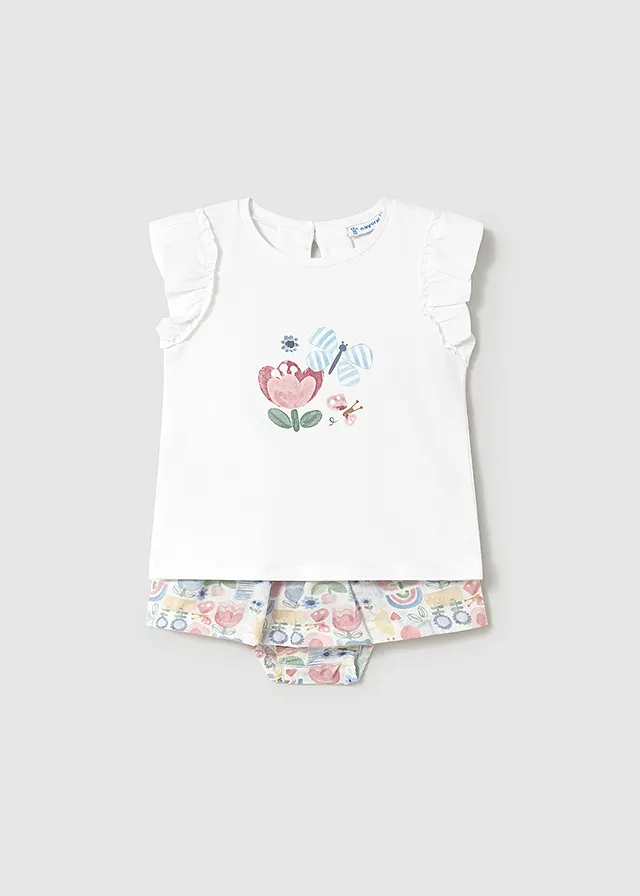 Conjunto falda estampada