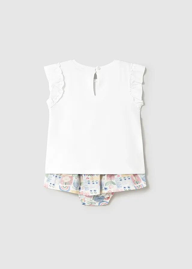 Conjunto falda estampada