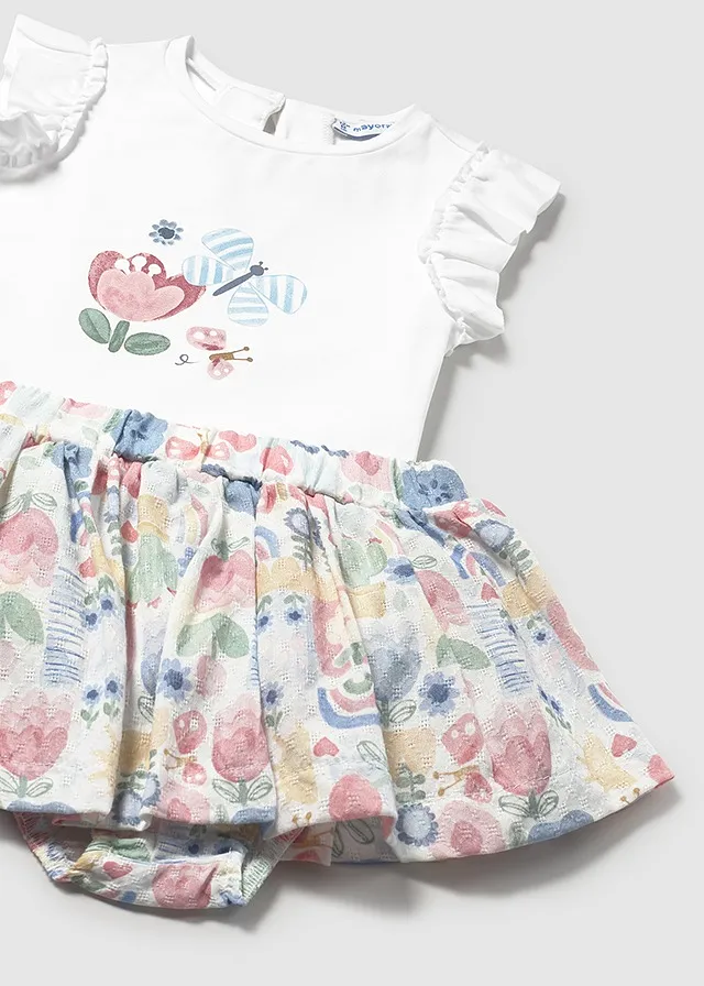 Conjunto falda estampada
