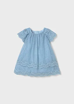 Vestido tul bordado