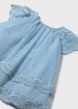Vestido tul bordado