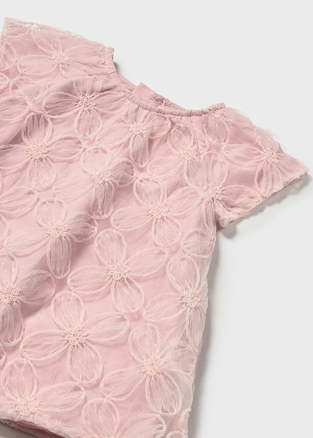 Vestido tul bordado