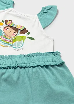 Conj. short aplique