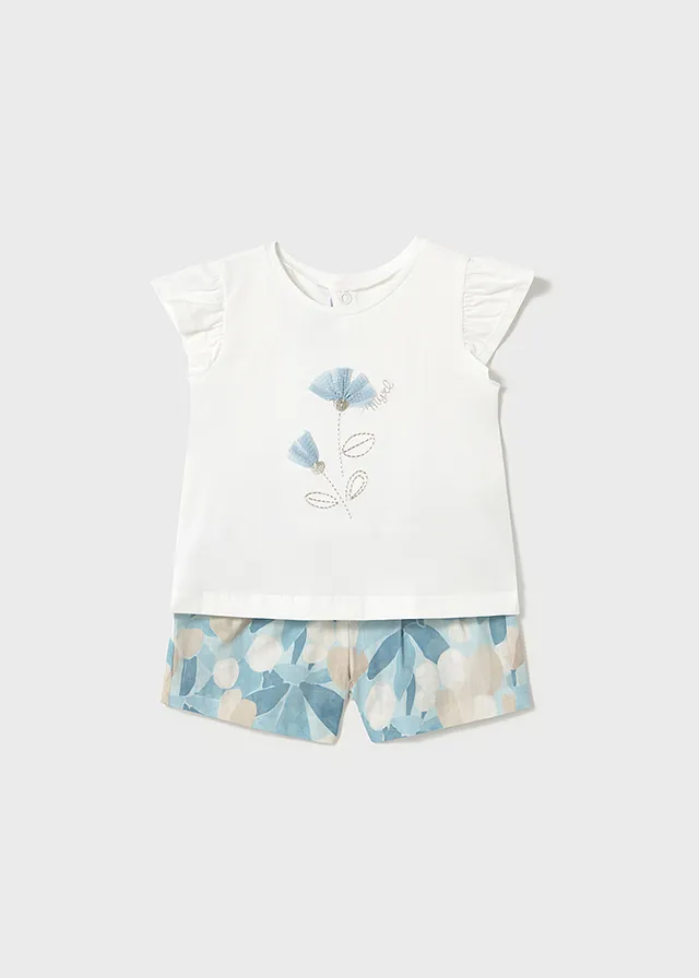 Conj. bermuda estampada