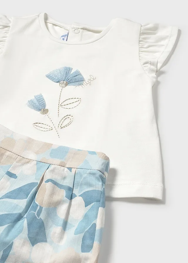 Conj. bermuda estampada