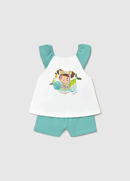 Conj. short aplique