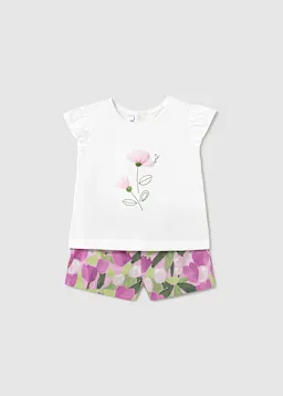 Conj. bermuda estampada