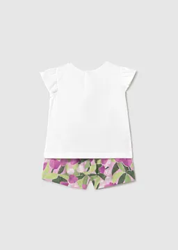 Conj. bermuda estampada