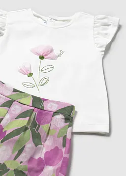 Conj. bermuda estampada