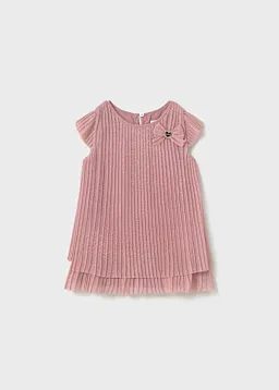 Vestido tul plisado