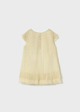 Vestido tul plisado