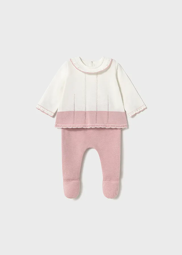 Conjunto polaina tricot