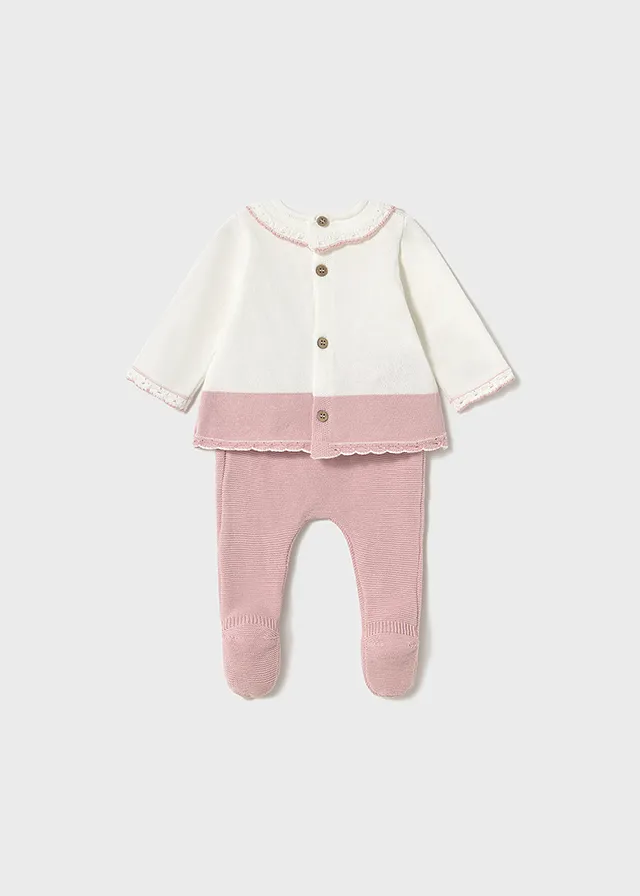 Conjunto polaina tricot