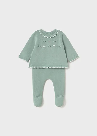Conjunto polaina tricot