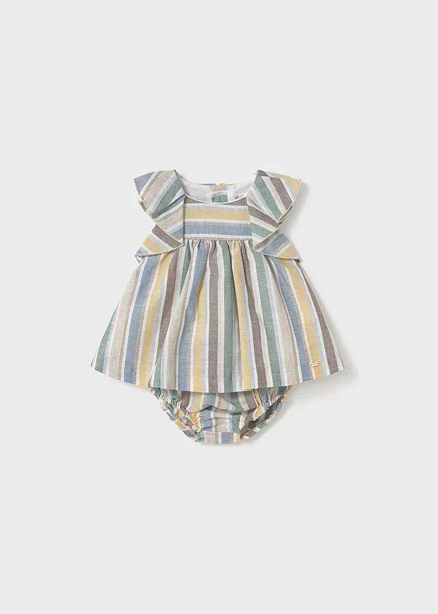 Vestido rayas lino