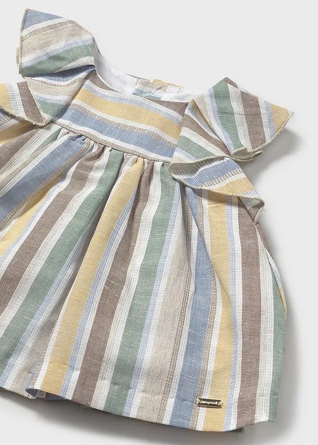 Vestido rayas lino