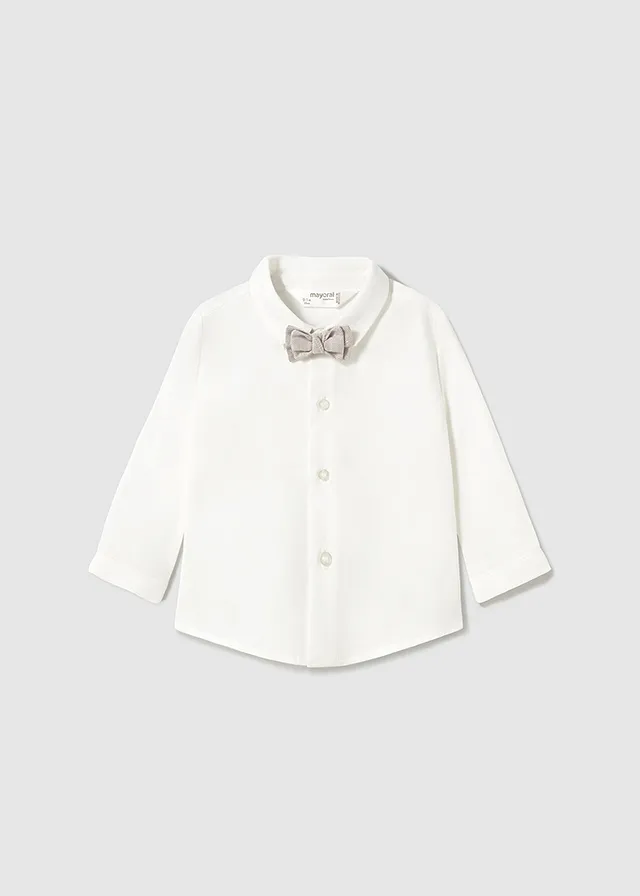 Camisa manga larga pajarita