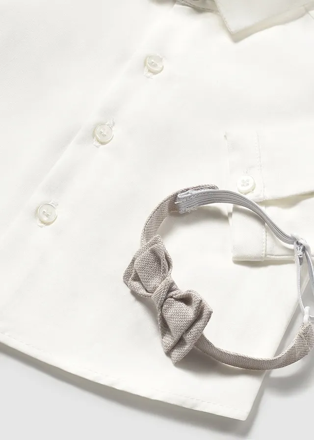 Camisa manga larga pajarita