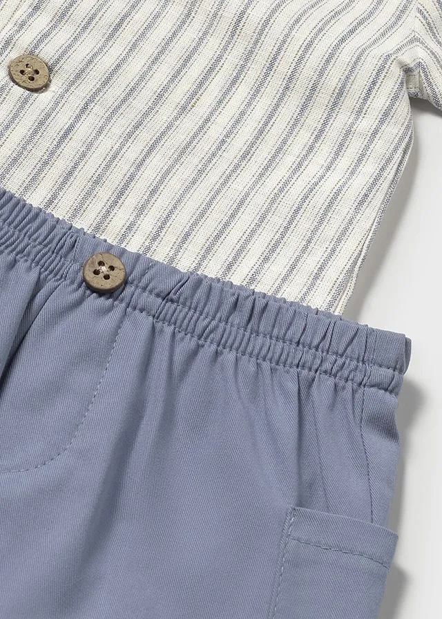 Conjunto pant. corto sobrecamisa