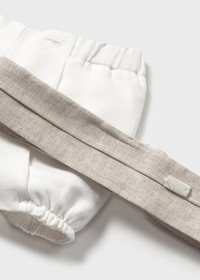 Conjunto pantalon corto fajin