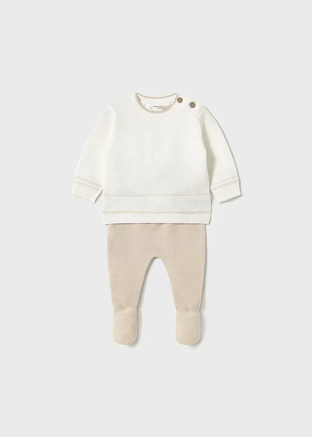 Conjunto polaina tricot