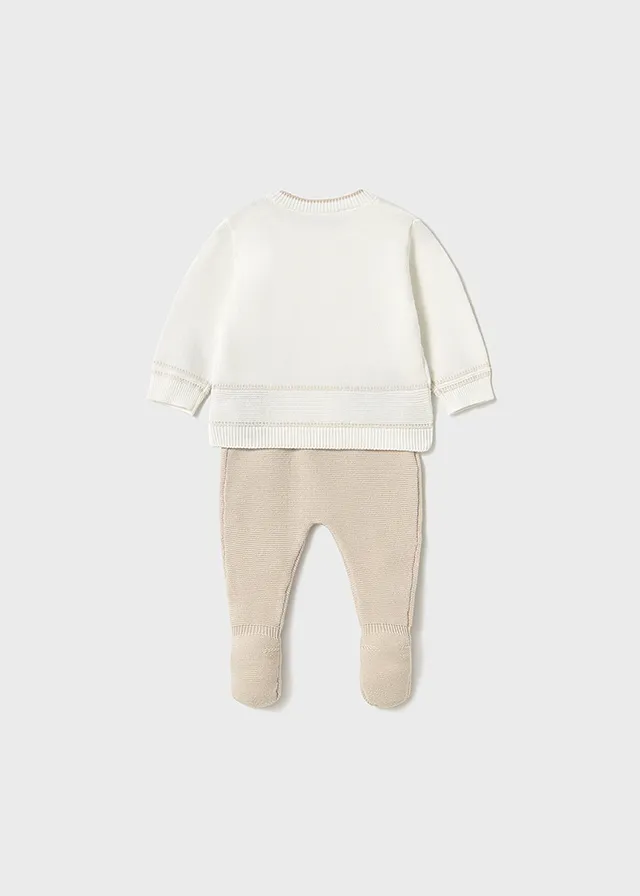 Conjunto polaina tricot