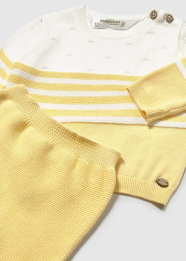 Conjunto polaina tricot