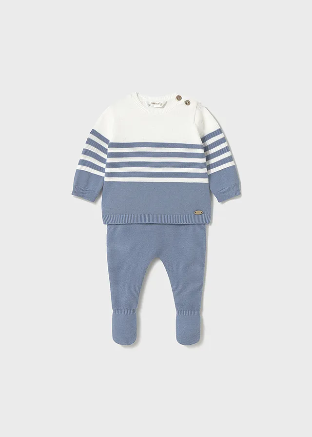 Conjunto polaina tricot