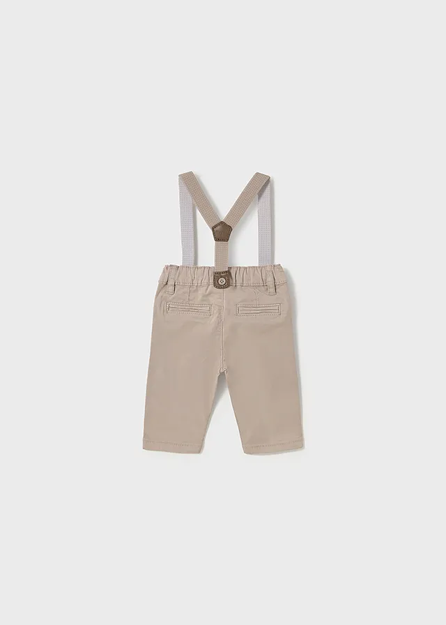 Pantalon largo sarga tirantes