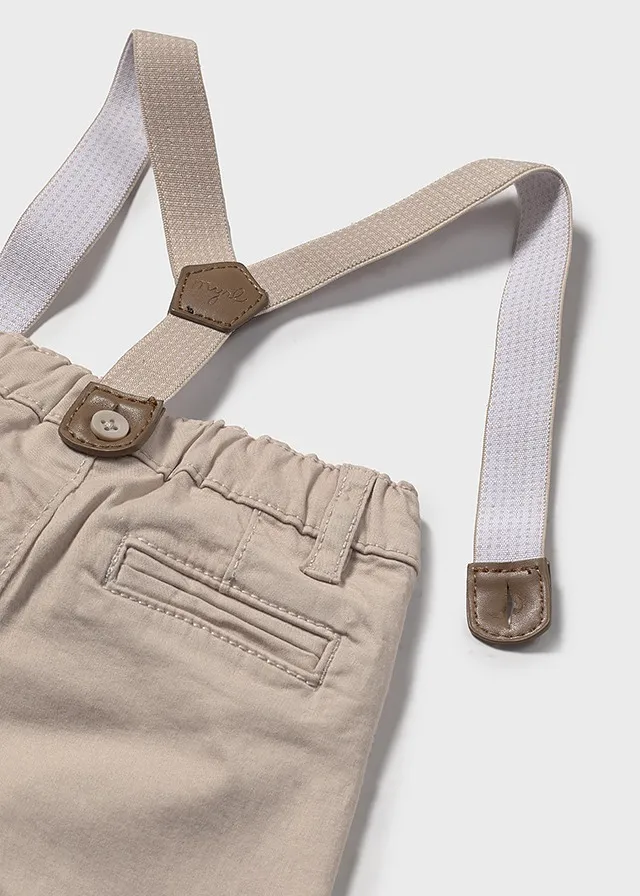 Pantalon largo sarga tirantes