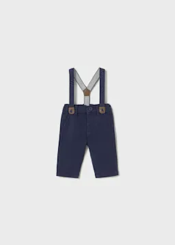 Pantalon largo sarga tirantes