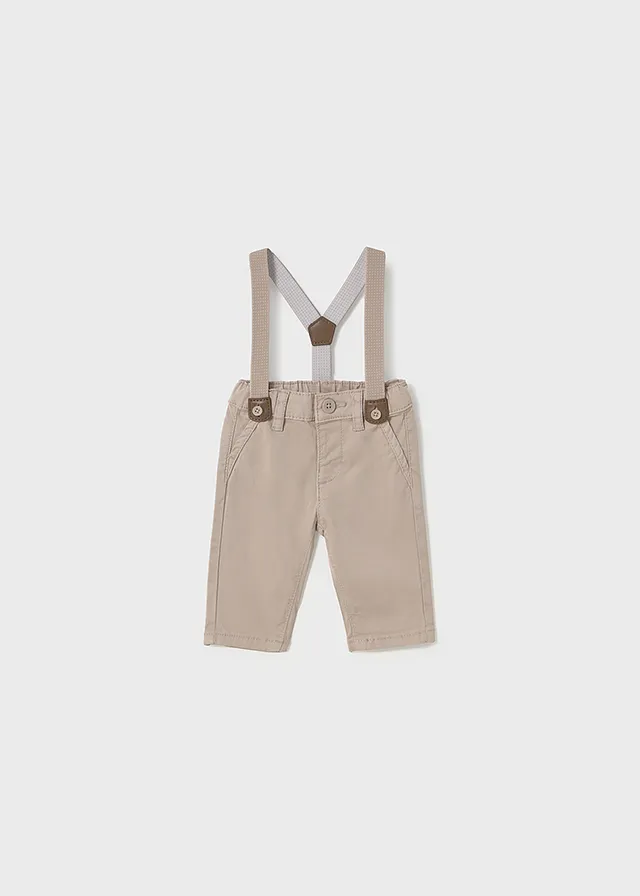 Pantalon largo sarga tirantes