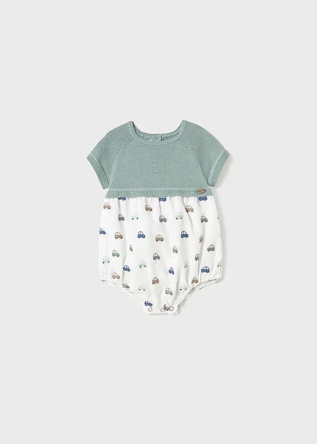 Pelele tricot y plana