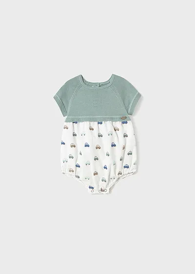 Pelele tricot y plana