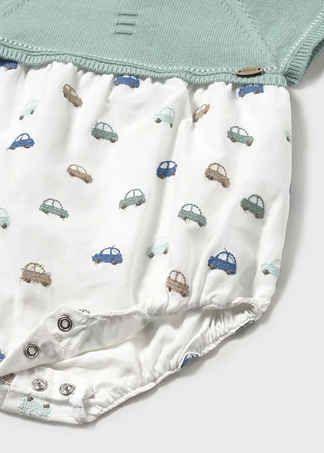 Pelele tricot y plana