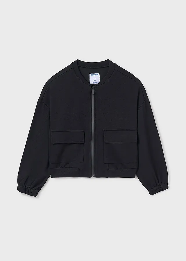 Sweater bomber pique