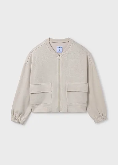 Sweater bomber pique