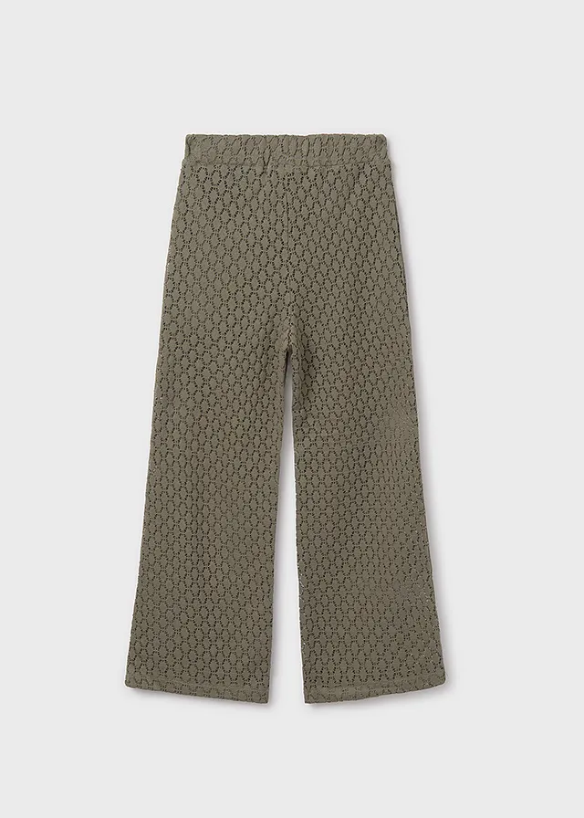 Pantalon largo punto calado