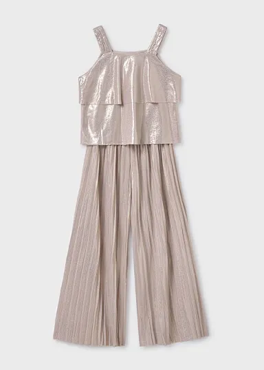 Conj. pantalon largo plisado