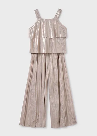 Conj. pantalon largo plisado
