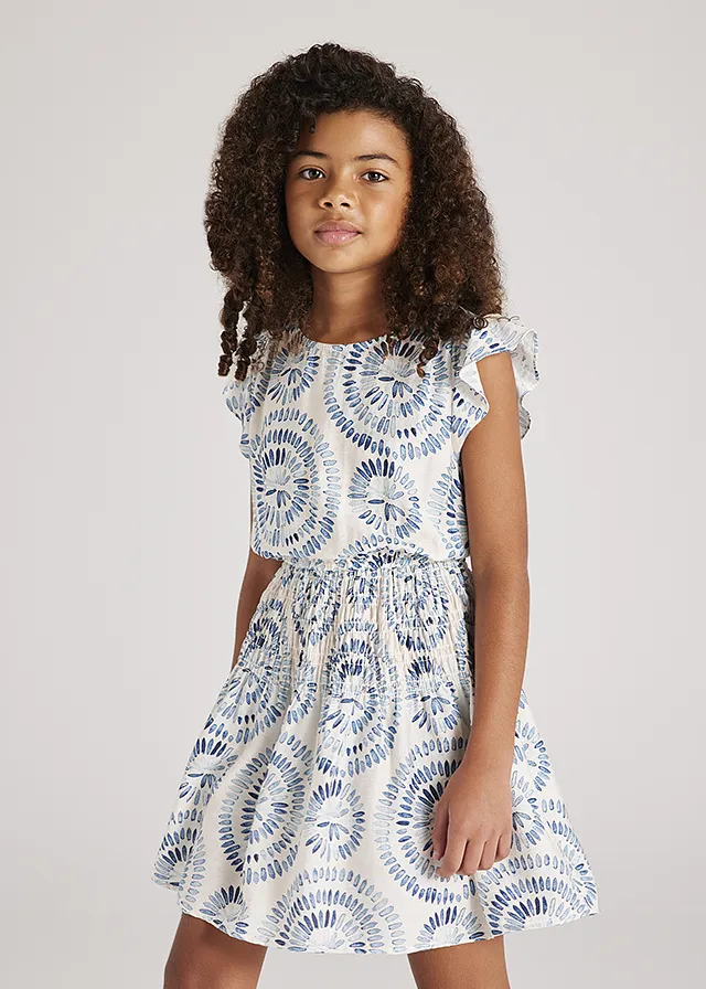 Vestido viscosa estampado