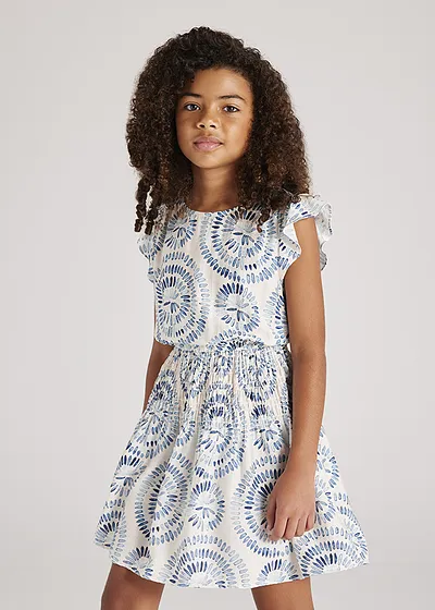 Vestido viscosa estampado